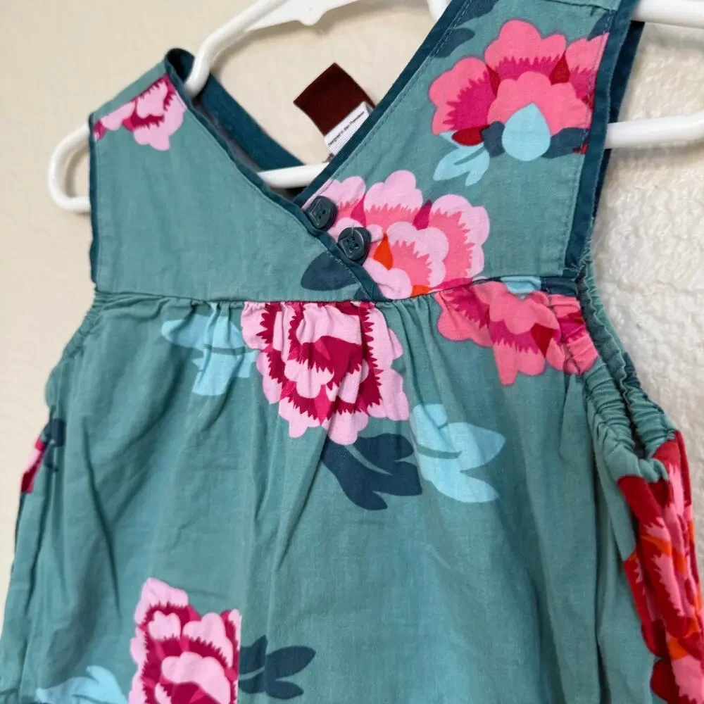 Tea Collection Size 4 100% Cotton Destination China Tai Kang Floral Dress